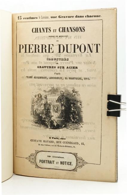 Notice de Charles Baudelaire pour les Chants et Chansons de Pierre Dupont