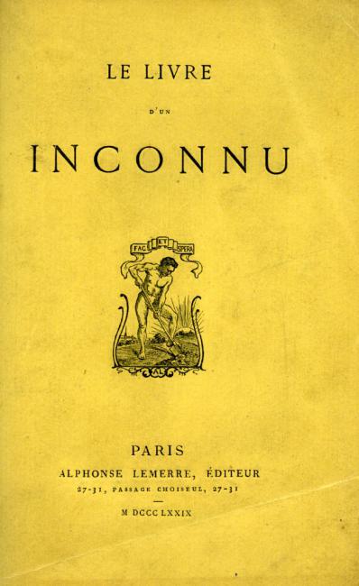 Le Livre d'un Inconnu