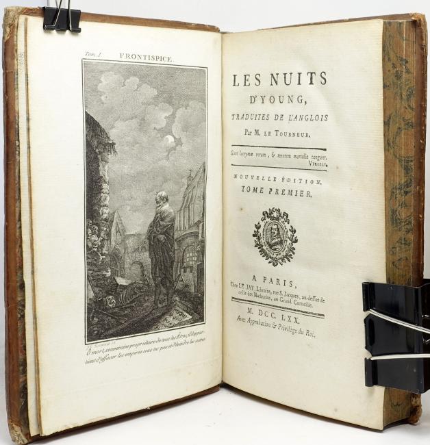 Les Nuits dYoung. Traduites de langlais par M. Le Tourneur