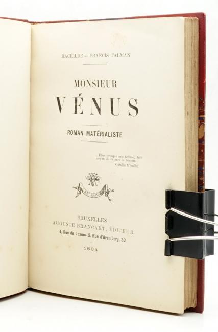 Monsieur Vnus. Roman matrialiste