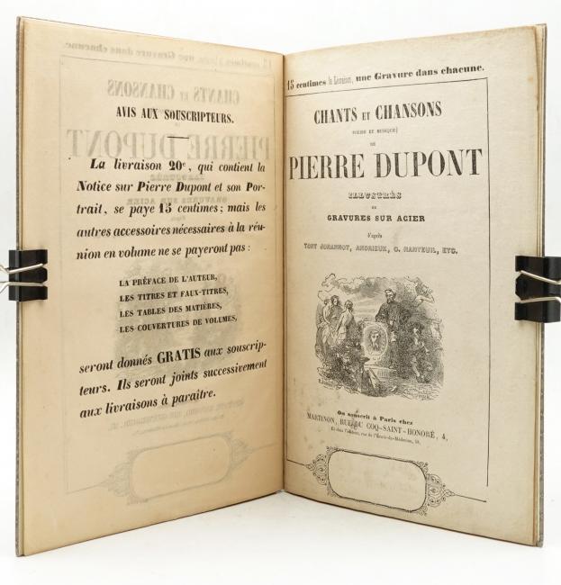 Notice de Charles Baudelaire pour les Chants et Chansons de Pierre Dupont