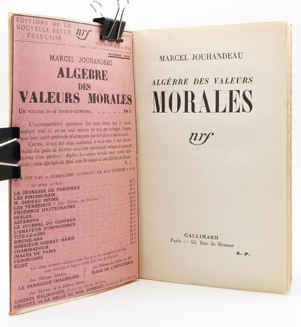 Algbre des valeurs morales