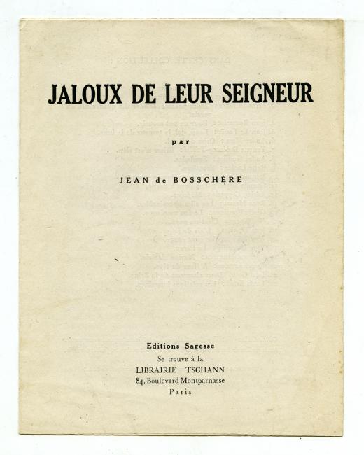 Jaloux de leur Seigneur