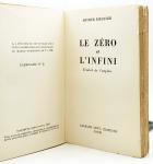 Le zro et l'infini. Traduit de l'anglais